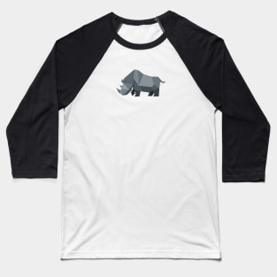 Low Poly Rhino Baseball T-Shirt